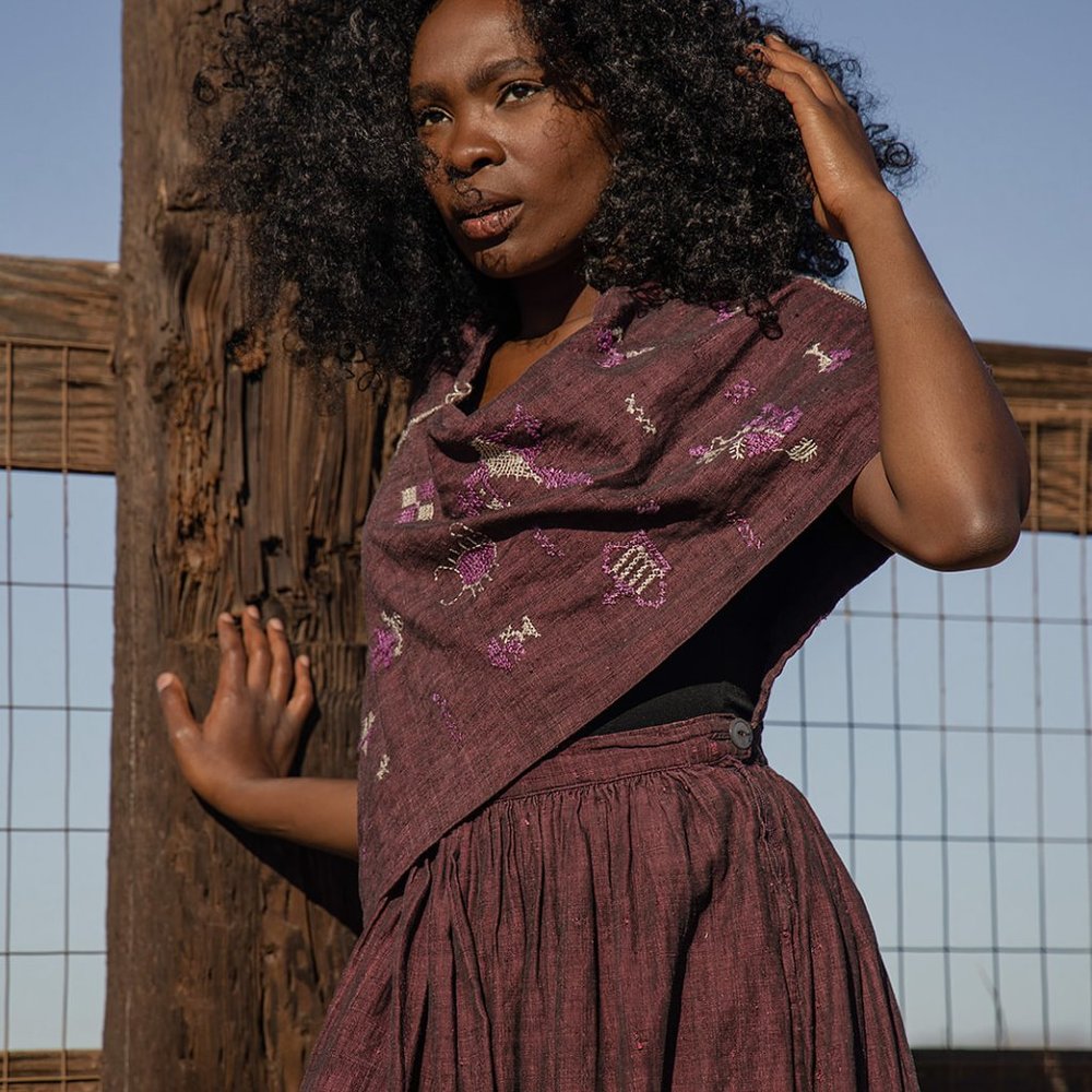 1950s Oaxaca, Mexico Skirt and Poncho - Picture 5 of 6